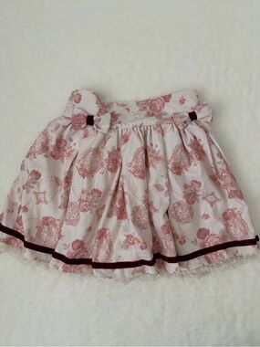 Liz Lisa Pink Rose Print Skater Skirt Japanese Himekaji Coquette